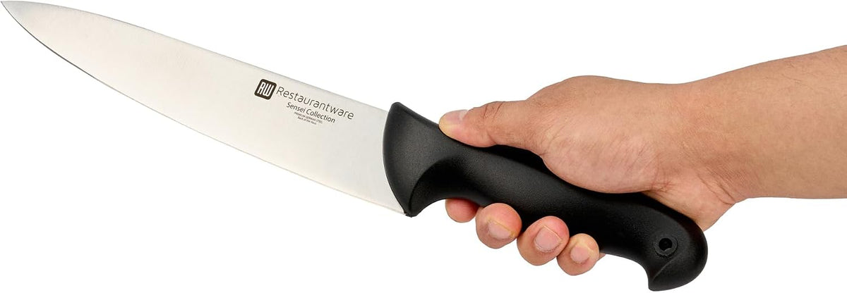 Sensei Back of the Haus - 8-inch Offset Bread Knife - Professional Chef's Kitchen Knife - Durable German Steel - Stain Resistant - With HACCP Coding For Food and Allergen Safety