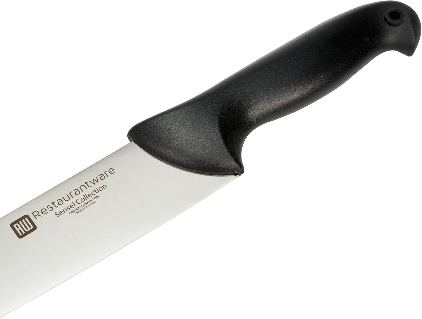 Sensei Back of the Haus - 8-inch Offset Bread Knife - Professional Chef's Kitchen Knife - Durable German Steel - Stain Resistant - With HACCP Coding For Food and Allergen Safety