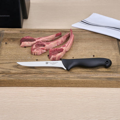 Sensei Back of the Haus - 8-inch Offset Bread Knife - Professional Chef's Kitchen Knife - Durable German Steel - Stain Resistant - With HACCP Coding For Food and Allergen Safety