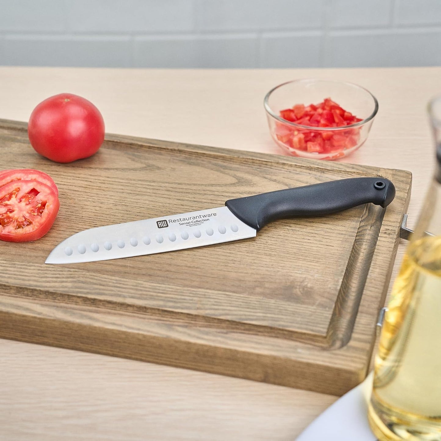 Sensei Back of the Haus - 8-inch Offset Bread Knife - Professional Chef's Kitchen Knife - Durable German Steel - Stain Resistant - With HACCP Coding For Food and Allergen Safety