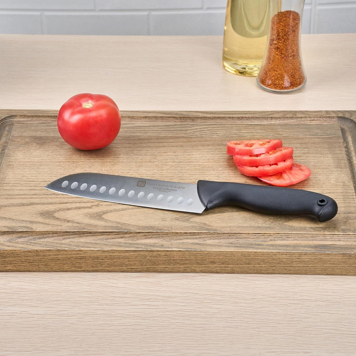 Sensei Back of the Haus - 8-inch Offset Bread Knife - Professional Chef's Kitchen Knife - Durable German Steel - Stain Resistant - With HACCP Coding For Food and Allergen Safety