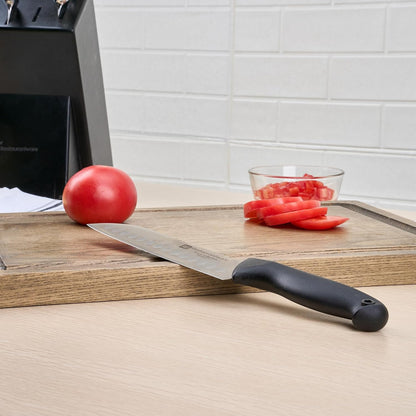 Sensei Back of the Haus - 8-inch Offset Bread Knife - Professional Chef's Kitchen Knife - Durable German Steel - Stain Resistant - With HACCP Coding For Food and Allergen Safety
