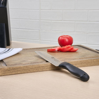 Sensei Back of the Haus - 8-inch Offset Bread Knife - Professional Chef's Kitchen Knife - Durable German Steel - Stain Resistant - With HACCP Coding For Food and Allergen Safety