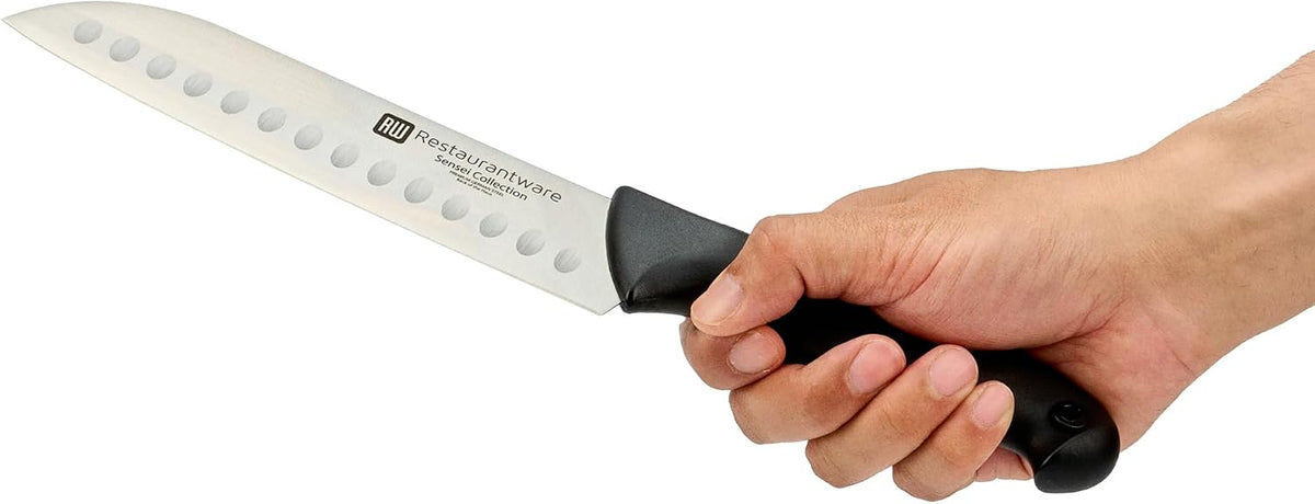 Sensei Back of the Haus - 8-inch Offset Bread Knife - Professional Chef's Kitchen Knife - Durable German Steel - Stain Resistant - With HACCP Coding For Food and Allergen Safety