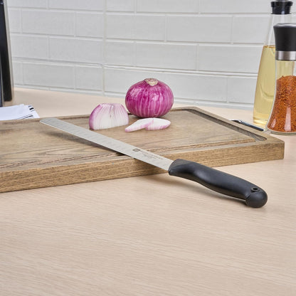 Sensei Back of the Haus - 8-inch Offset Bread Knife - Professional Chef's Kitchen Knife - Durable German Steel - Stain Resistant - With HACCP Coding For Food and Allergen Safety