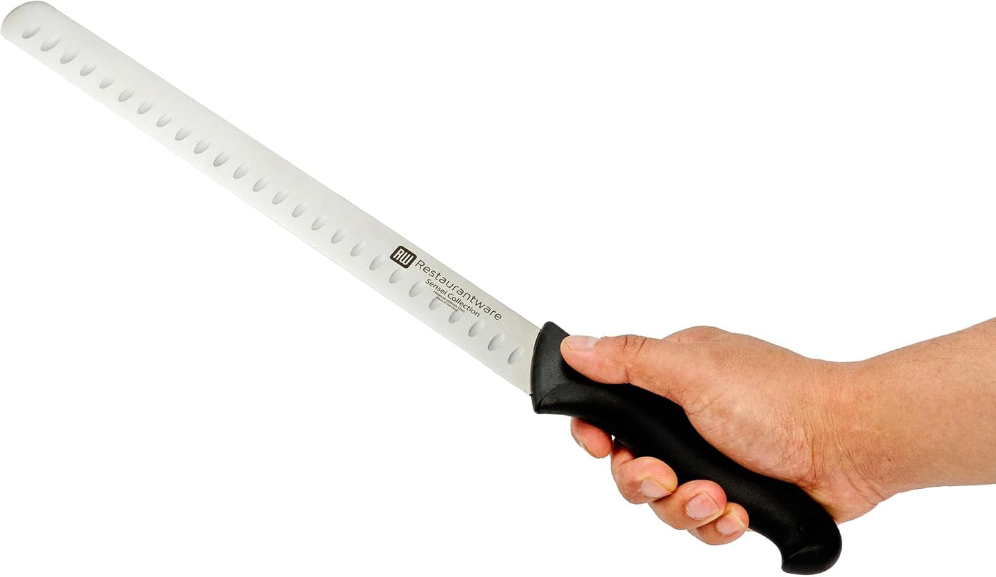 Sensei Back of the Haus - 8-inch Offset Bread Knife - Professional Chef's Kitchen Knife - Durable German Steel - Stain Resistant - With HACCP Coding For Food and Allergen Safety