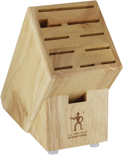 11-Slot Knife Block, Natural | Keeps Kitchen Knives Organized and Blades Protected. Space-Saving Storage That Keeps Your Kitchen Tidy and Safe.