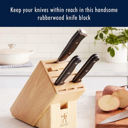 11-Slot Knife Block, Natural | Keeps Kitchen Knives Organized and Blades Protected. Space-Saving Storage That Keeps Your Kitchen Tidy and Safe.
