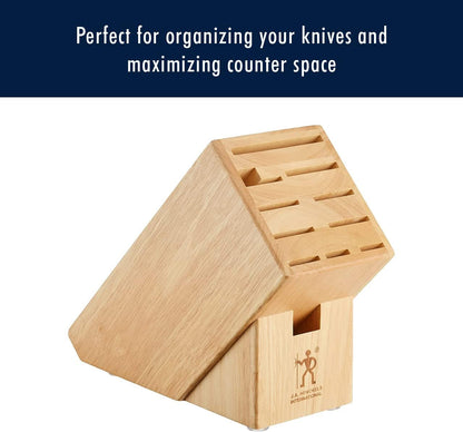 11-Slot Knife Block, Natural | Keeps Kitchen Knives Organized and Blades Protected. Space-Saving Storage That Keeps Your Kitchen Tidy and Safe.
