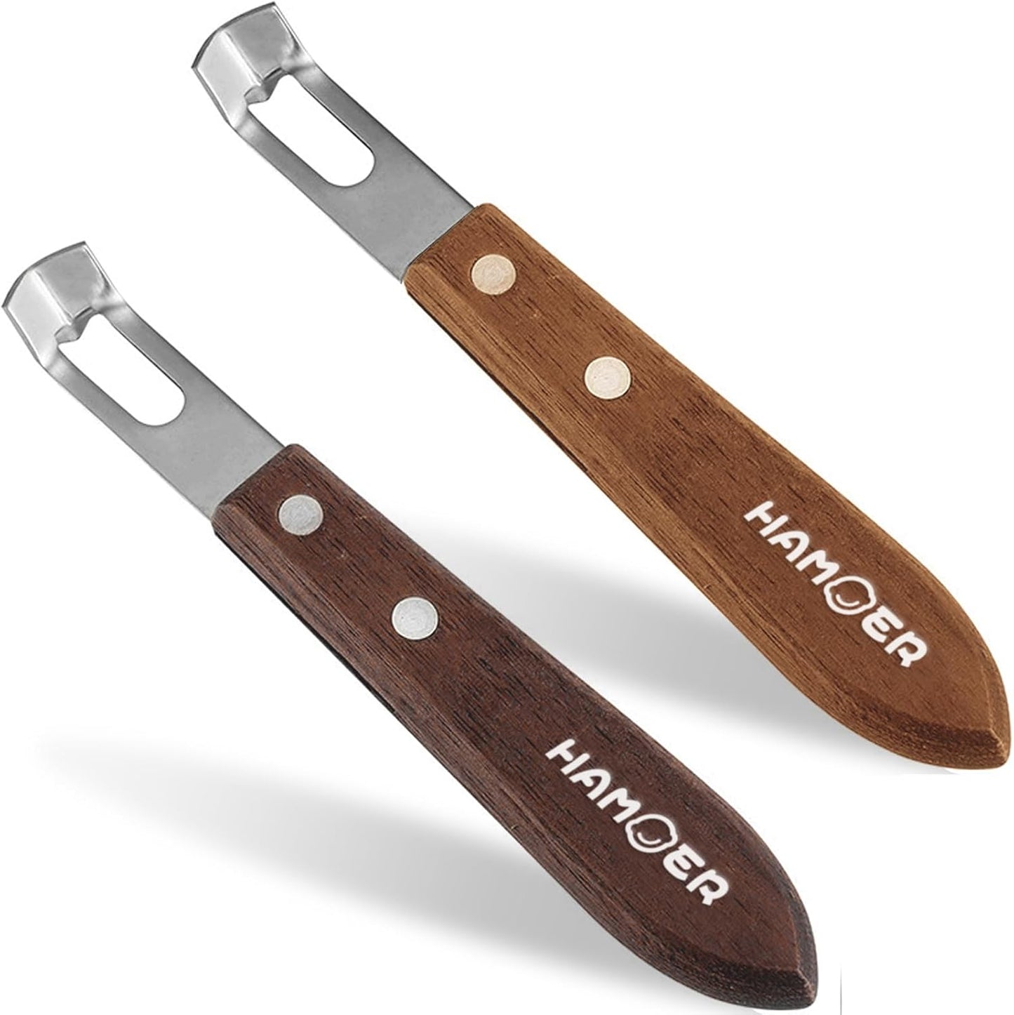 Channel Knife for Cocktails Lemon Twist Tool with a storage box | 2 Pack,Home Bars Bartender Gift,V-Shaped Stainless Steel Blade,Carving Tool for Garnishing,Wooden Handle