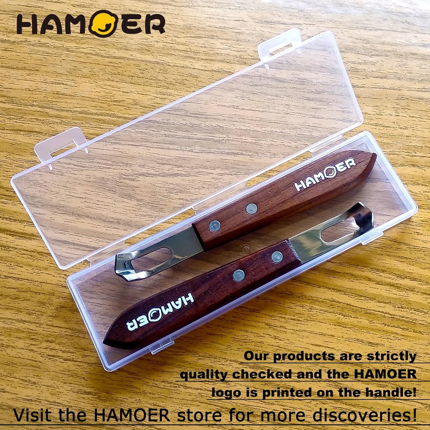 Channel Knife for Cocktails Lemon Twist Tool with a storage box | 2 Pack,Home Bars Bartender Gift,V-Shaped Stainless Steel Blade,Carving Tool for Garnishing,Wooden Handle