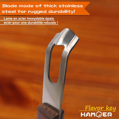 Channel Knife for Cocktails Lemon Twist Tool with a storage box | 2 Pack,Home Bars Bartender Gift,V-Shaped Stainless Steel Blade,Carving Tool for Garnishing,Wooden Handle