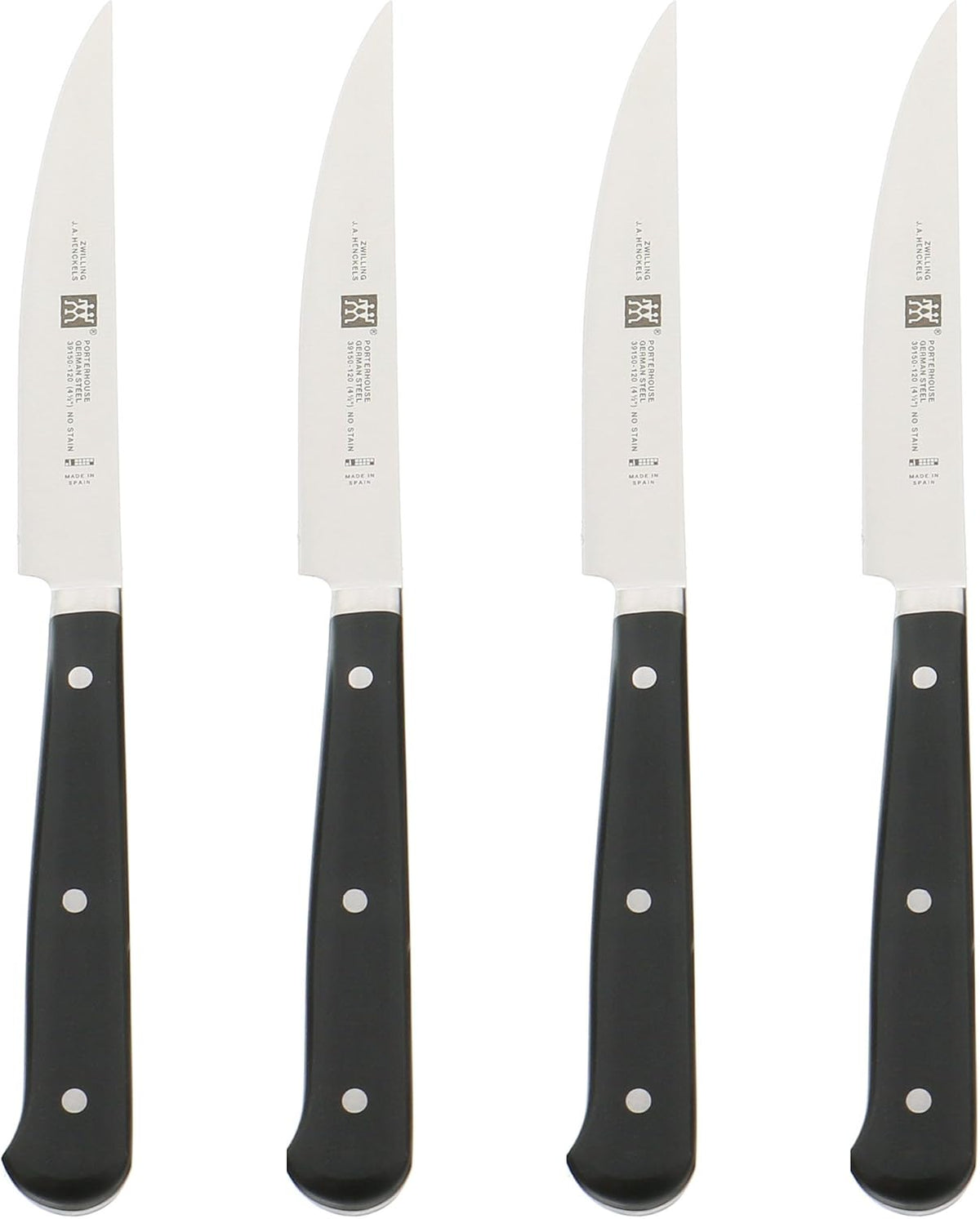 Gourmet 6-Piece Razor-Sharp German Steak Knife Set, Made in Company-Owned German Factory with Special Formula Steel perfected for almost 300 Years, Dishwasher Safe