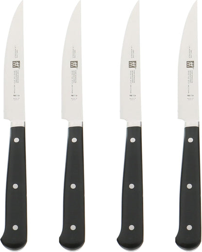 Gourmet 6-Piece Razor-Sharp German Steak Knife Set, Made in Company-Owned German Factory with Special Formula Steel perfected for almost 300 Years, Dishwasher Safe