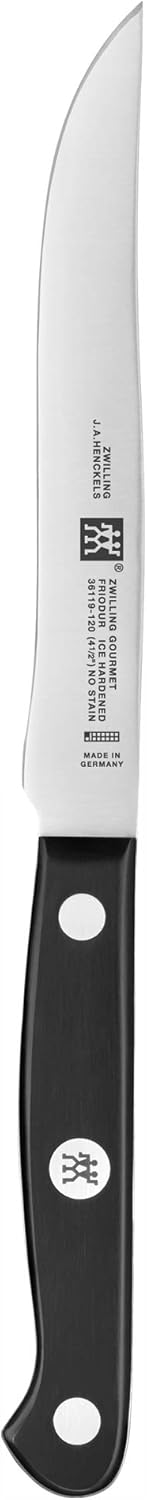 Gourmet 6-Piece Razor-Sharp German Steak Knife Set, Made in Company-Owned German Factory with Special Formula Steel perfected for almost 300 Years, Dishwasher Safe