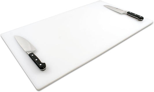 Extra Large 30 x 18 Inch Cutting Board for Meats, Game and Fish – 1/2 Inch Thick HDPP Plastic for Food Service, 10 pounds