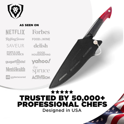 8" Chef Knife - AUS-12V Steel 66+ HRC