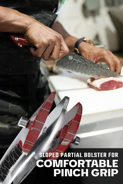 8" Chef Knife - AUS-12V Steel 66+ HRC