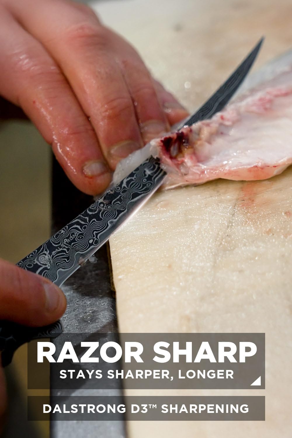 8" Chef Knife - AUS-12V Steel 66+ HRC