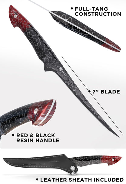 8" Chef Knife - AUS-12V Steel 66+ HRC