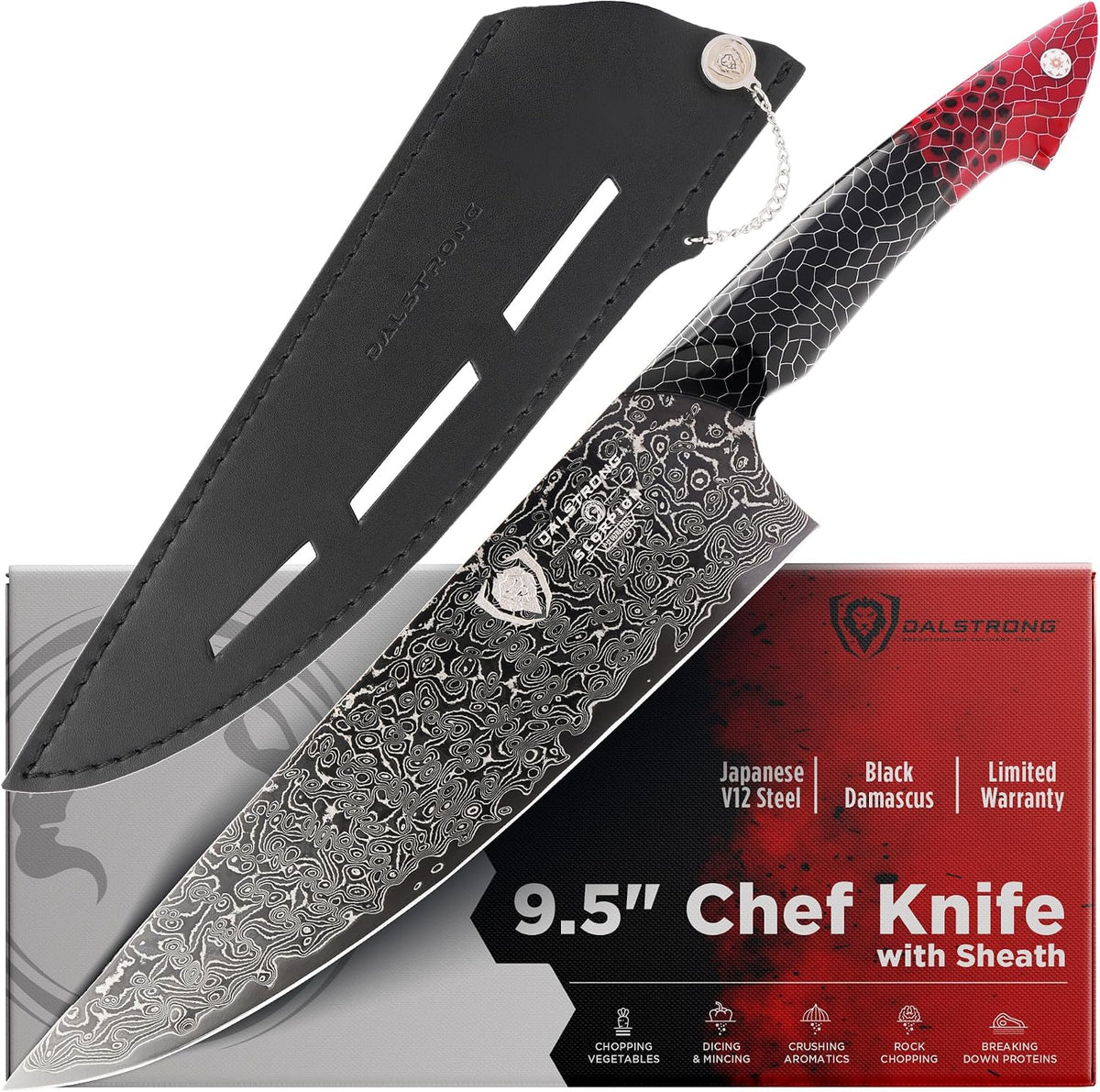 8" Chef Knife - AUS-12V Steel 66+ HRC