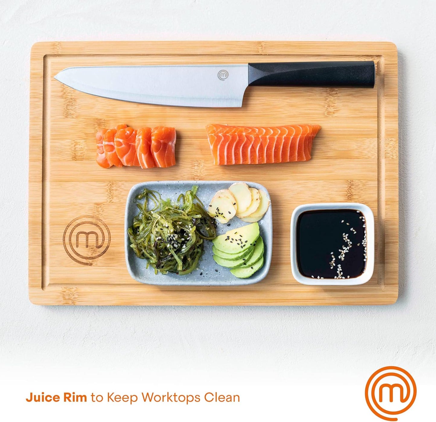 Bamboo Cutting Boards for Kitchen, Wooden Cutting Board Set of 3, Natural, Organic & Food Safe Surface, Reversible Large, Medium & Small Wooden Chopping Boards with Juice Grooves