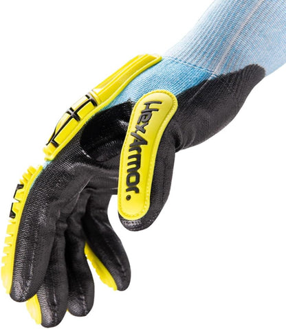 Cut-Resistant Impact Protection Polyurethane Palm Knit Work Gloves | Helix® Core 3012