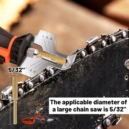 18pcs High Hardness Titanium Plated Chainsaw Sharpener Bits for Chain