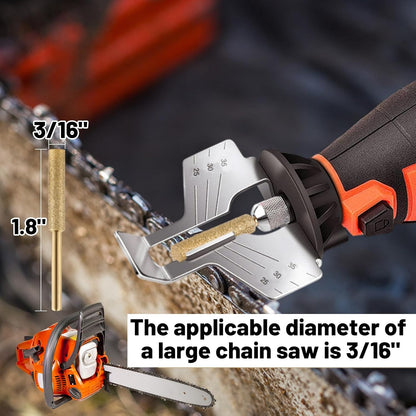 18pcs High Hardness Titanium Plated Chainsaw Sharpener Bits for Chain