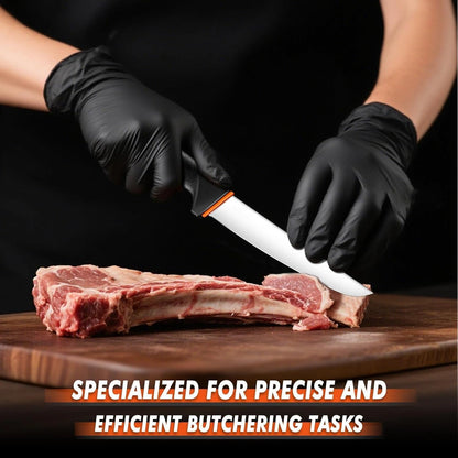Slicing Knife 9.5 Inch - Brisket Knife with Non-Slip Softgrip | High Carbon Stainless Steel, Ergonomic Non-slip Rubber Handle, Gift Box, Anti-fouling, Easy to Clean