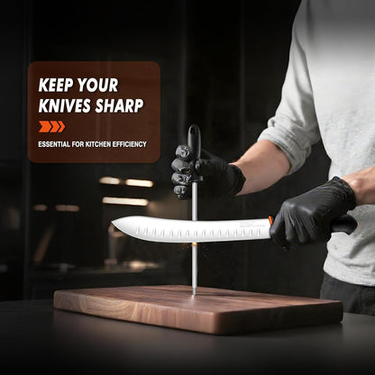 Slicing Knife 9.5 Inch - Brisket Knife with Non-Slip Softgrip | High Carbon Stainless Steel, Ergonomic Non-slip Rubber Handle, Gift Box, Anti-fouling, Easy to Clean