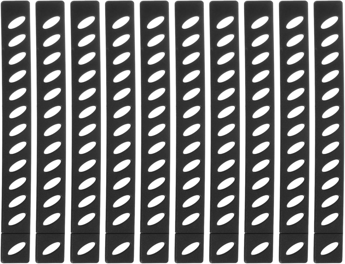 24Pcs Blade Edge Guards Knife Protector, 202x23.5x4.3mm Plastic Blade Edge Cover Sleeves Universal Knife Covers Knife Sheath for Kitchen, Black