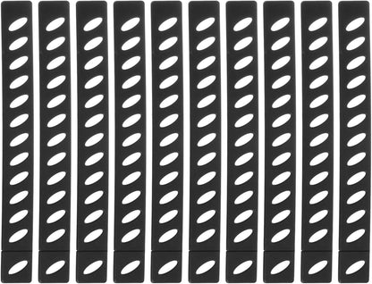 24Pcs Blade Edge Guards Knife Protector, 202x23.5x4.3mm Plastic Blade Edge Cover Sleeves Universal Knife Covers Knife Sheath for Kitchen, Black