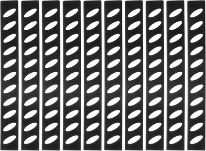 24Pcs Blade Edge Guards Knife Protector, 202x23.5x4.3mm Plastic Blade Edge Cover Sleeves Universal Knife Covers Knife Sheath for Kitchen, Black