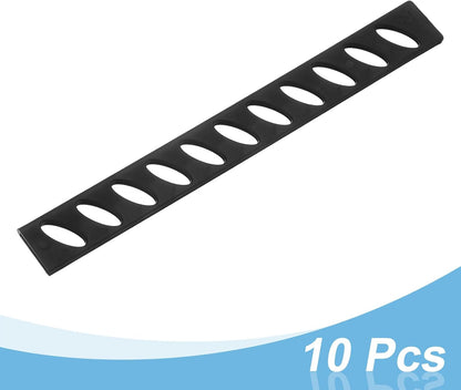 24Pcs Blade Edge Guards Knife Protector, 202x23.5x4.3mm Plastic Blade Edge Cover Sleeves Universal Knife Covers Knife Sheath for Kitchen, Black