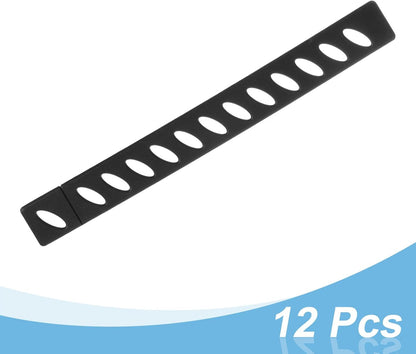 24Pcs Blade Edge Guards Knife Protector, 202x23.5x4.3mm Plastic Blade Edge Cover Sleeves Universal Knife Covers Knife Sheath for Kitchen, Black