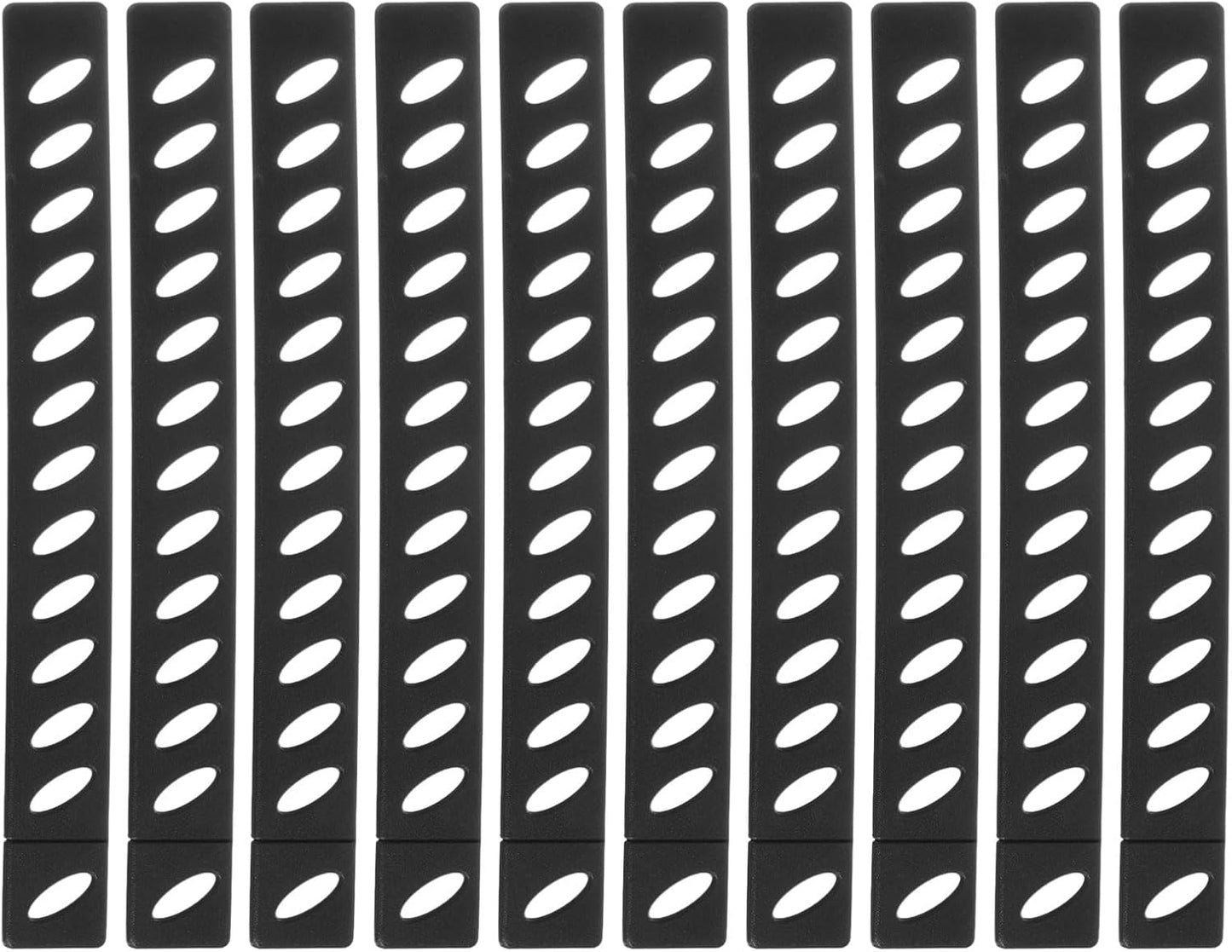 24Pcs Blade Edge Guards Knife Protector, 202x23.5x4.3mm Plastic Blade Edge Cover Sleeves Universal Knife Covers Knife Sheath for Kitchen, Black