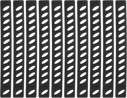 24Pcs Blade Edge Guards Knife Protector, 202x23.5x4.3mm Plastic Blade Edge Cover Sleeves Universal Knife Covers Knife Sheath for Kitchen, Black