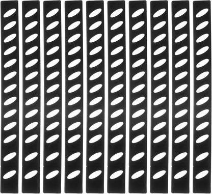 24Pcs Blade Edge Guards Knife Protector, 202x23.5x4.3mm Plastic Blade Edge Cover Sleeves Universal Knife Covers Knife Sheath for Kitchen, Black