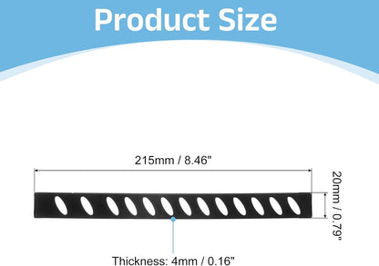 24Pcs Blade Edge Guards Knife Protector, 202x23.5x4.3mm Plastic Blade Edge Cover Sleeves Universal Knife Covers Knife Sheath for Kitchen, Black