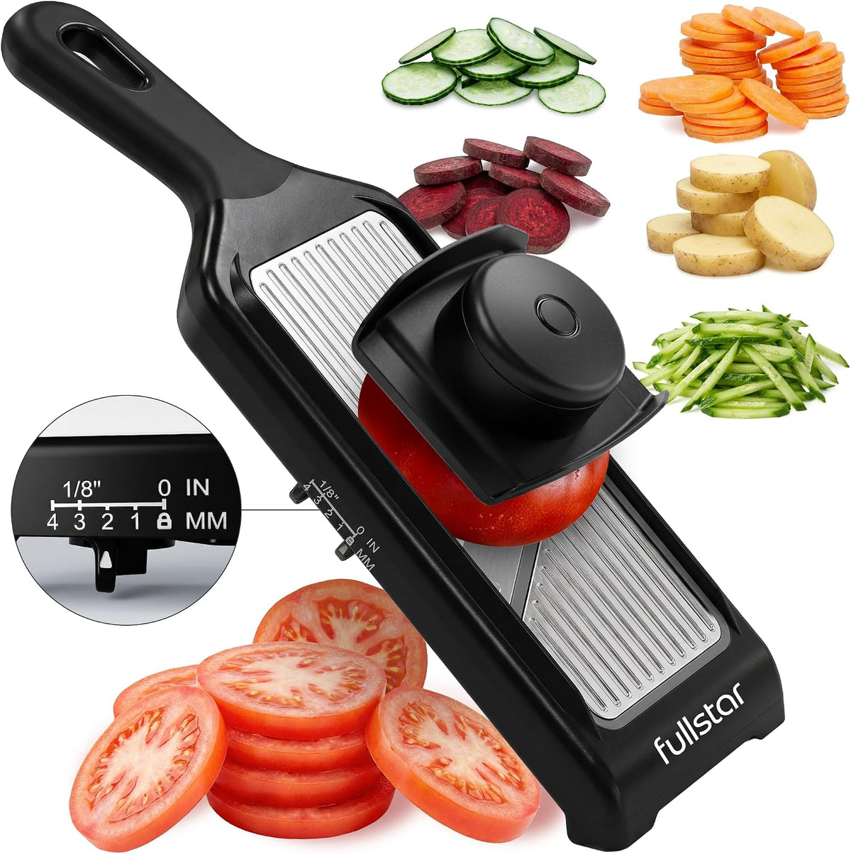 Handheld Mandoline Vegetable Slicer & Julienne Cutter