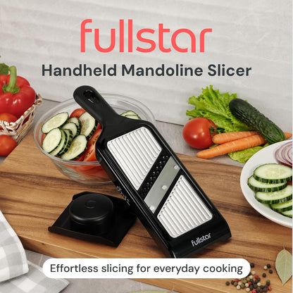 Handheld Mandoline Vegetable Slicer & Julienne Cutter