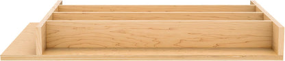 Natural Maple Right Size Utensil Insert Home Storage Kitchen Organizer 7 Compartment Drawer Accessory, 19-1/4" x 19-1/2", 4WUT-24SH-1