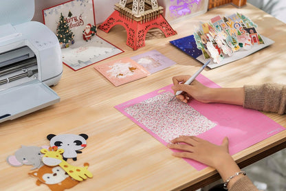 Cutting Mats for Cricut Maker 4/Explore 4/Maker 3/Explore 3/Explore Air 2 12x12 Inch 3Pack Pink FabricGrip Durable Long Lasting Ultra Strong Stickness Replacement Cut Mat for Cricut/Siser Juliet Romeo