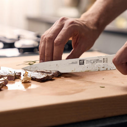 Gourmet 8-inch Razor-Sharp German Carving/Slicing Knife, Made in Company-Owned German Factory with Special Formula Steel perfected for almost 300 Years, Dishwasher Safe