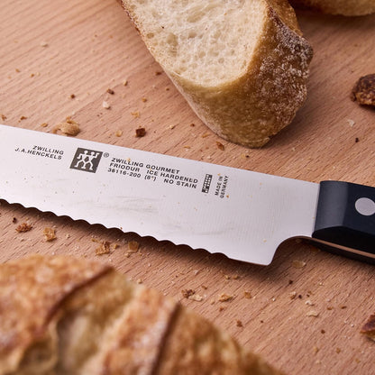 Gourmet 8-inch Razor-Sharp German Carving/Slicing Knife, Made in Company-Owned German Factory with Special Formula Steel perfected for almost 300 Years, Dishwasher Safe