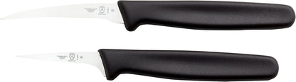 Thai Fruit Carving Knife Set, 2 Inch & 2.5 Inch, Black Handles