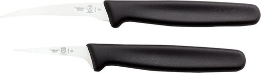 Thai Fruit Carving Knife Set, 2 Inch & 2.5 Inch, Black Handles