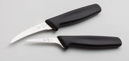 Thai Fruit Carving Knife Set, 2 Inch & 2.5 Inch, Black Handles