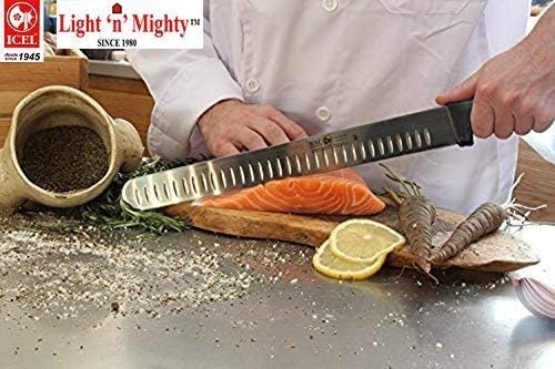 12-inch Blade Granton Edge, Turkey, Salmon, ham Slicer, Meat Slicing Knife. NSF Approved, Best Knife to Slice Large Roast and Whole Turkey.